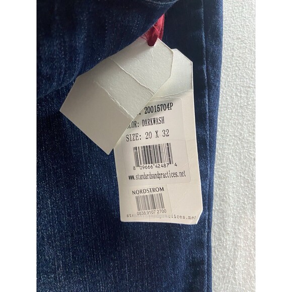 Standards and Practices S&P Jeans Womens 20 x 32 Blue Denim Flare - Picture 7 of 8